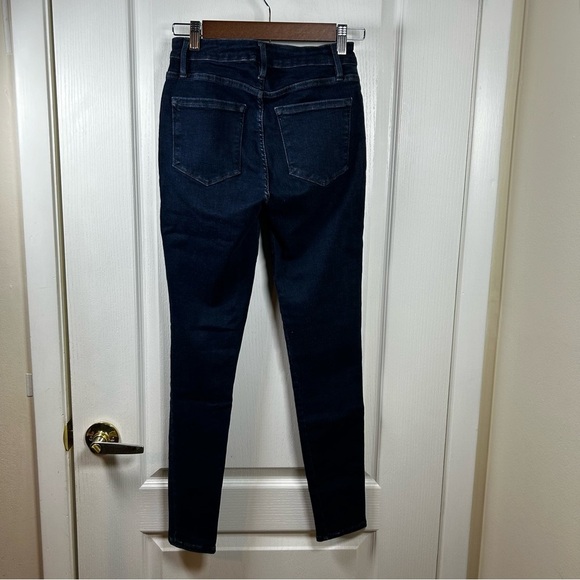 FRAME Women’s Size 1 Dark Wash Denim Jeans Slim Fit Stretch Tapered Leg - Picture 5 of 7